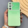 قاب گوشی Galaxy A55 سامسونگ PVD شیشه ای براق مدل AUTO FOCUS محافظ لنز دار 