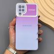 قاب گوشی Galaxy A12 - M12 سامسونگ PVD شیشه ای براق مدل AUTO FOCUS محافظ لنز دار