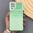 قاب گوشی Galaxy A12 - M12 سامسونگ PVD شیشه ای براق مدل AUTO FOCUS محافظ لنز دار
