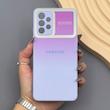 قاب گوشی Galaxy A32 4G سامسونگ PVD شیشه ای براق مدل AUTO FOCUS محافظ لنز دار