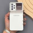 قاب گوشی Galaxy A32 4G سامسونگ PVD شیشه ای براق مدل AUTO FOCUS محافظ لنز دار