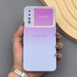 قاب گوشی Galaxy A30S - A50S - A50 سامسونگ PVD شیشه ای براق مدل AUTO FOCUS محافظ لنز دار
