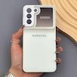 قاب گوشی Galaxy S21 FE سامسونگ PVD شیشه ای براق مدل AUTO FOCUS محافظ لنز دار