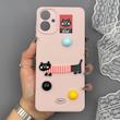 قاب گوشی Galaxy A06 سامسونگ لدر کیس سیلیکونی فانتزی طرح حیوانات PETCAT
