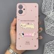 قاب گوشی Galaxy A06 سامسونگ لدر کیس سیلیکونی فانتزی طرح حیوانات PETCAT