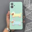 قاب گوشی Galaxy A06 سامسونگ لدر کیس سیلیکونی فانتزی طرح حیوانات PETCAT