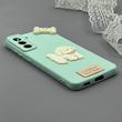 قاب گوشی Galaxy S21 FE سامسونگ لدر کیس سیلیکونی فانتزی طرح حیوانات PETCAT کد 1000698