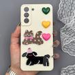 قاب گوشی Galaxy S21 FE سامسونگ لدر کیس سیلیکونی فانتزی طرح حیوانات PETCAT 