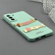 قاب گوشی Galaxy S21 FE سامسونگ لدر کیس سیلیکونی فانتزی طرح حیوانات PETCAT کد 1000704
