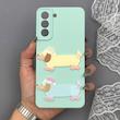 قاب گوشی Galaxy S21 FE سامسونگ لدر کیس سیلیکونی فانتزی طرح حیوانات PETCAT