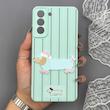 قاب گوشی Galaxy S21 FE سامسونگ لدر کیس سیلیکونی فانتزی طرح حیوانات PETCAT