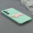 قاب گوشی Galaxy S23 FE سامسونگ لدر کیس سیلیکونی فانتزی طرح حیوانات PETCAT کد 1000722