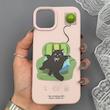 قاب گوشی iPhone 13 - iPhone 14 آیفون لدر کیس سیلیکونی فانتزی طرح حیوانات PETCAT