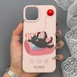 قاب گوشی iPhone 13 - iPhone 14 آیفون لدر کیس سیلیکونی فانتزی طرح حیوانات PETCAT کد 1000747