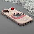 قاب گوشی iPhone 13 - iPhone 14 آیفون لدر کیس سیلیکونی فانتزی طرح حیوانات PETCAT کد 1000747