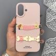 قاب گوشی iPhone 16 آیفون لدر کیس سیلیکونی فانتزی طرح حیوانات PETCAT