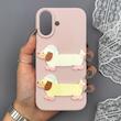 قاب گوشی iPhone 16 آیفون لدر کیس سیلیکونی فانتزی طرح حیوانات PETCAT