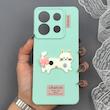 قاب گوشی Redmi Note 13 Pro 5G - Poco X6 شیائومی لدر کیس سیلیکونی فانتزی طرح حیوانات PETCAT