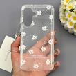 قاب گوشی Galaxy A56 سامسونگ شفاف طلقی طرح پاپیون با دکمه‌های کرومی