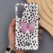 قاب گوشی Galaxy A17 سامسونگ فانتزی سخت Hard لیزری IMD طرح پروانه 