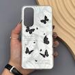 قاب گوشی Galaxy A55 سامسونگ فانتزی سخت Hard لیزری IMD طرح پروانه