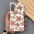 قاب گوشی Galaxy A56 سامسونگ فانتزی سخت Hard لیزری IMD طرح گل