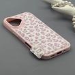 قاب گوشی iPhone 17 آیفون سیلیکونی نرم صورتی طرح پلنگی کد 1001802