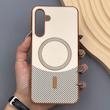 قاب گوشی Galaxy A16 سامسونگ CASE PVD مگ سیف اصلی هاشور کربن کرم 
