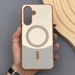 قاب گوشی Galaxy A17 سامسونگ CASE PVD مگ سیف اصلی هاشور کربن کرم 