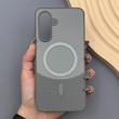 قاب گوشی Galaxy A17 سامسونگ CASE PVD مگ سیف اصلی هاشور کربن خاکستری