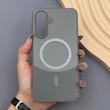 قاب گوشی Galaxy A36 سامسونگ CASE PVD مگ سیف اصلی هاشور کربن خاکستری