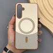 قاب گوشی Galaxy A55 سامسونگ CASE PVD مگ سیف اصلی هاشور کربن کرم
