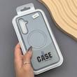 قاب گوشی Galaxy A55 سامسونگ CASE PVD مگ سیف اصلی هاشور کربن سرمه ای کد 1000947