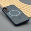 قاب گوشی Galaxy A55 سامسونگ CASE PVD مگ سیف اصلی هاشور کربن سرمه ای کد 1000947