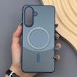 قاب گوشی Galaxy A56 سامسونگ CASE PVD مگ سیف اصلی هاشور کربن سرمه ای