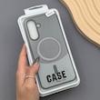 قاب گوشی Galaxy A56 سامسونگ CASE PVD مگ سیف اصلی هاشور کربن مشکی کد E1-1000949