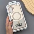 قاب گوشی Galaxy A56 سامسونگ CASE PVD مگ سیف اصلی هاشور کربن کرم کد E1-1000951