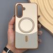 قاب گوشی Galaxy A56 سامسونگ CASE PVD مگ سیف اصلی هاشور کربن کرم 