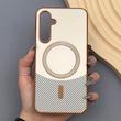 قاب گوشی Galaxy S23 FE سامسونگ CASE PVD مگ سیف اصلی هاشور کربن کرم