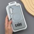 قاب گوشی Galaxy S23 FE سامسونگ CASE PVD مگ سیف اصلی هاشور کربن سرمه ای کد E1-1000953