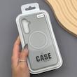قاب گوشی Galaxy S23 FE سامسونگ CASE PVD مگ سیف اصلی هاشور کربن خاکستری کد E1-1000954