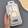 قاب گوشی Galaxy S24 FE سامسونگ CASE PVD مگ سیف اصلی هاشور کربن کرم کد E1-1000958