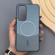 قاب گوشی Galaxy S24 FE سامسونگ CASE PVD مگ سیف اصلی هاشور کربن سرمه ای
