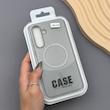 قاب گوشی Galaxy S25 FE سامسونگ CASE PVD مگ سیف اصلی هاشور کربن خاکستری کد E1-1000962