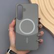 قاب گوشی Galaxy S25 FE سامسونگ CASE PVD مگ سیف اصلی هاشور کربن خاکستری