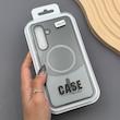 قاب گوشی Galaxy S25 FE سامسونگ CASE PVD مگ سیف اصلی هاشور کربن مشکی کد E1-1000963