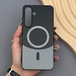 قاب گوشی Galaxy S25 FE سامسونگ CASE PVD مگ سیف اصلی هاشور کربن مشکی