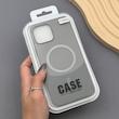 قاب گوشی iPhone 13 Pro Max آیفون CASE PVD مگ سیف اصلی هاشور کربن خاکستری کد 1000968