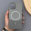 قاب گوشی iPhone 13 Pro Max آیفون CASE PVD مگ سیف اصلی هاشور کربن خاکستری