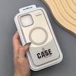 قاب گوشی iPhone 13 Pro Max آیفون CASE PVD مگ سیف اصلی هاشور کربن کرم کد 1000969